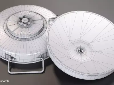 Tellermine 42 Anti-Tank Mine High-Poly 3D model