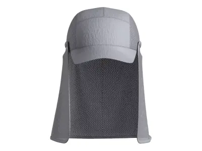Mesh Detachable Hat 3D model