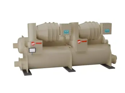  Trane Chiller and Cooling Tower Graphics 3D model