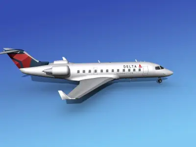 Canadair CRJ200 Delta Connection 3D model