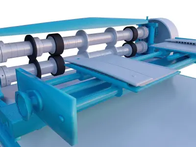 Roll Cutting machine 3D model