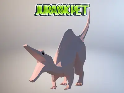 Spinosaurus Aegyptiacus Low-poly 3D model