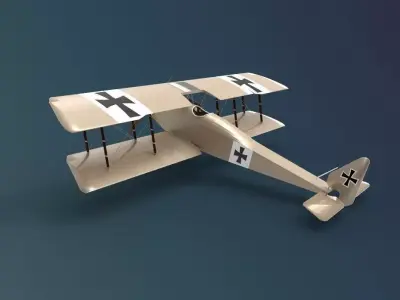 Halberstadt D series 3D model buy