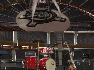 3D Concert Stadium 3D model
