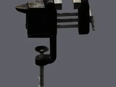 Table vise Low-poly 3D model buy