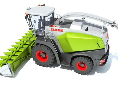 Claas Corn Combine 3D model