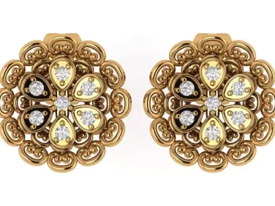 Antique Earring 3D print model