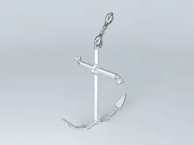 ARGONAUTIX marine details anchor 17th century 3D model
