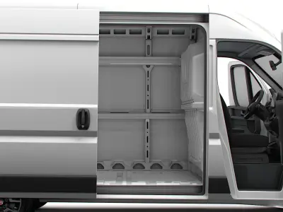 Fiat Ducato Van L2H2 HQ Interior 2023 3D model