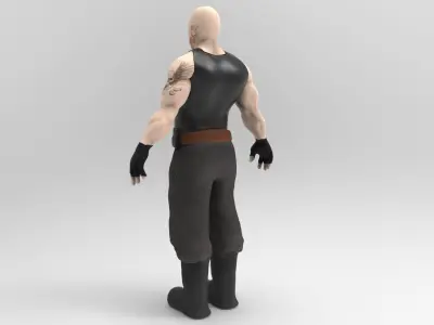 Mercenary Mk7 Low-poly 3D model