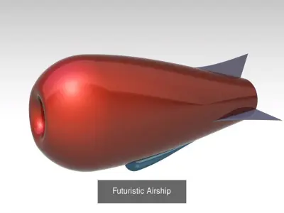 Airships collection 3D Model Pack