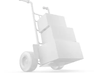 Hand Truck 3D model 3