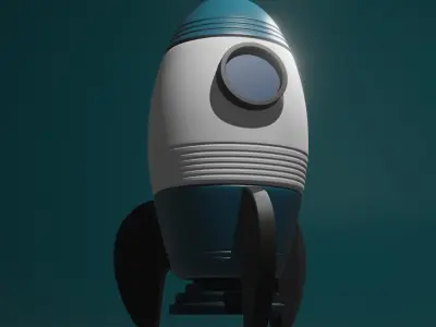 Space Rocket 3D model purchase