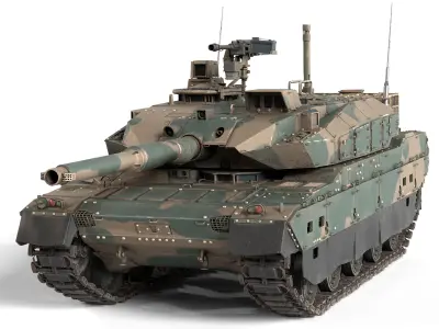 Type 10 Hitomaru MBT Low-poly 3D model