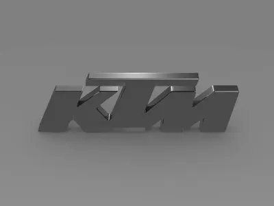 ktm logo 3D model by Sergey
