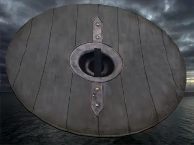 viking shield 6 Low-poly 3D model