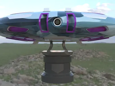 Urban Veloci Raptor - Jet Hoover Craft - Concept 3D model