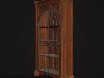 Book Shelf  Low-poly 3D model