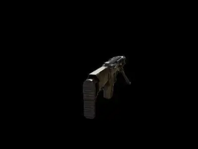 Chukavin USSR Military Sniper Low-poly 3D model