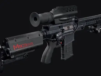 Sniper rifle  3D model