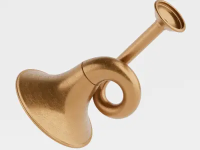 Post or Hunting Horn 3D model