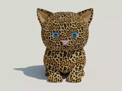 Cat 3D model Low-poly 3D model