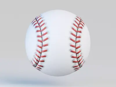 Balls Pack - Baseball Low-poly 3D model