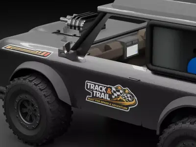 SKR74 High-Poly Cinematic Truck 3D model