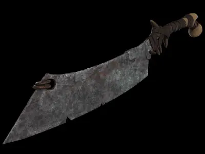 Goblin Cleaver Low-poly 3D model
