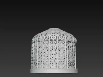 Mongolian Hollow Tent 3D Model 3D print model