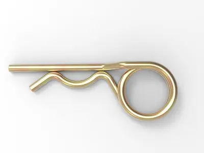 Spring cotter of a bolt 3D model