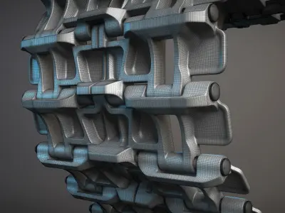 Track Links for Tanks IS and KV 3D model