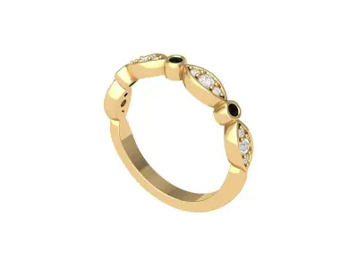 Wedding Ring  3D print model 89