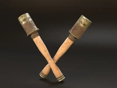 German Grenade from WWI Free low-poly 3D model