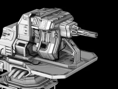 Turret N584 3D model
