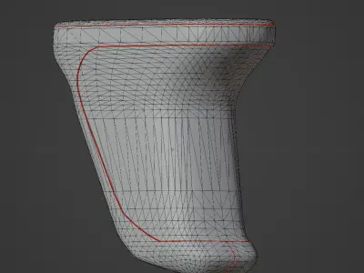Handbrake M-LOK Grip Low-poly 3D model