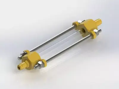 Tubular sight glass d10 Free 3D model