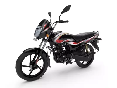 Bajaj Platina 100 Low-poly 3D model