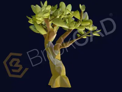 Low Poly Tree 3D Model for Game and Render Free 3D model