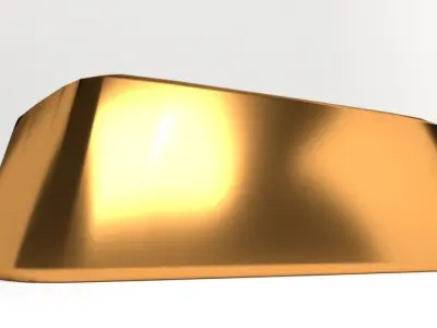 Goldbar 1gram 3D model
