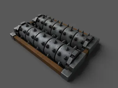 GrinderTrap Low-poly 3D model