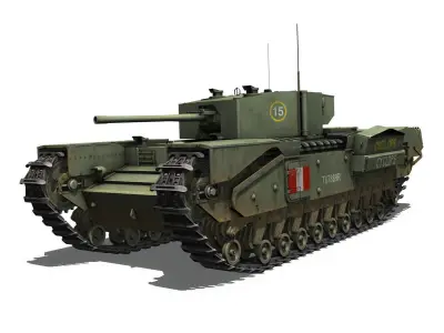 Churchill MK III - Cyclops 3D model