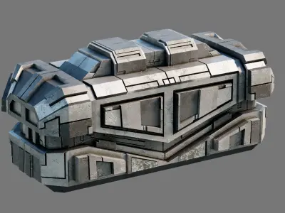 Sci Fi Container 1 3D model purchase