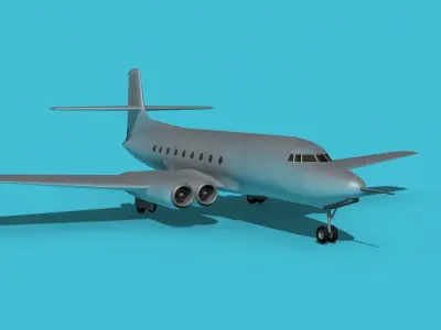 AVRO Canada C-102 Jetliner V00 3D model