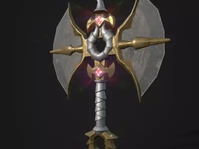 Axe Low-poly 3D model 3D model