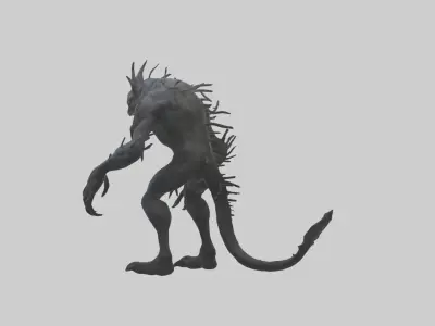 Scary Monster Model Low-poly 3D model