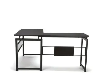 Tiano L-Shape Credenza Desk - 2 Colour 3D model purchase