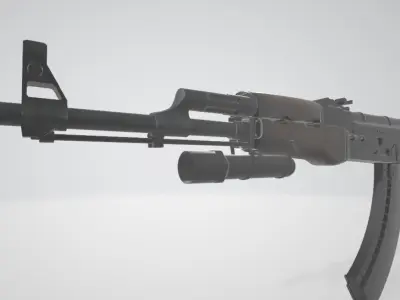 AK 47 Free 3D model buy