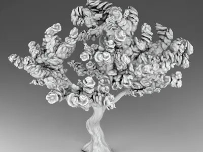 Stylized Japanese Elements of decor Set Part 2 3D print model
