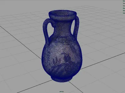 GREEK VASE 2 Low-poly 3D model